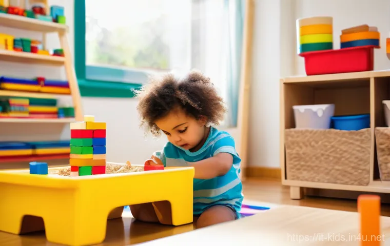 유아교육지도사 전공 선택 가이드 - **Prompt:** A vibrant, sunlit Italian early childhood center classroom filled with diverse children ...