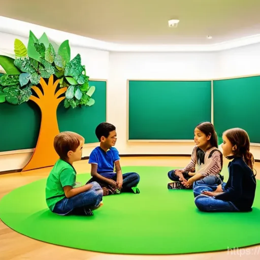유아교육지도사로서의 학생 관리 노하우 - **Prompt 1: The Welcoming Nest of Emotions**
"A vibrant, brightly lit classroom scene filled wit...