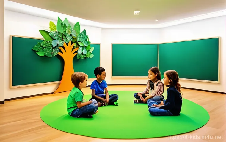 유아교육지도사로서의 학생 관리 노하우 - **Prompt 1: The Welcoming Nest of Emotions**
"A vibrant, brightly lit classroom scene filled wit...