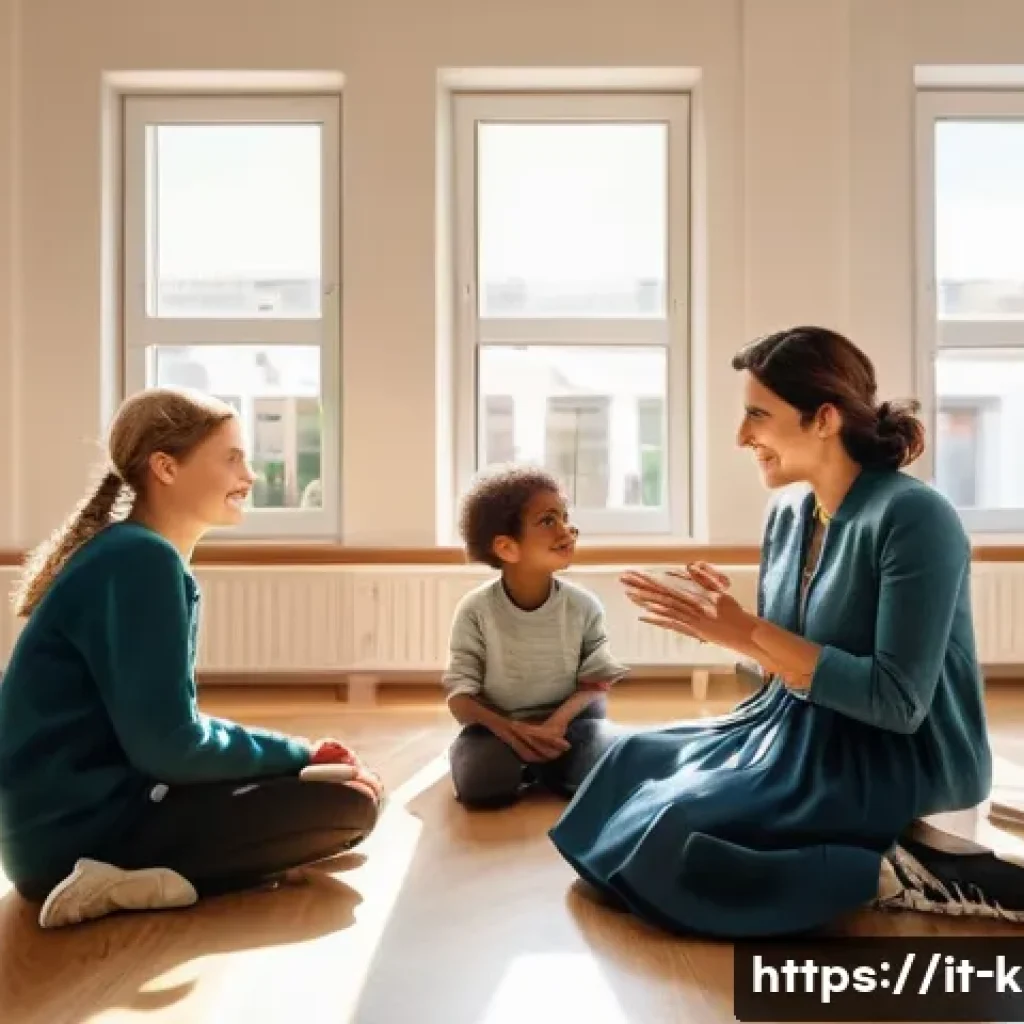 유아교육지도사 면접에서 자주 묻는 질문 - **Prompt 1: Empathetic Connection in an Early Childhood Setting**
    A bright and inviting Italian ...