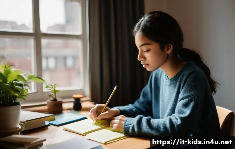유아교육지도사 자격증 시험 준비를 위한 플래너 작성 - **Prompt:** A young woman, appearing to be in her early twenties, with a focused and determined expr...