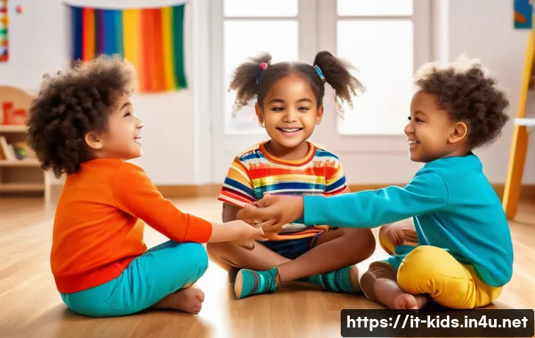 유아교육지도사로서 교육 중 발생하는 윤리적 문제 - A warm, inclusive early childhood classroom scene set in Italy, featuring a diverse group of young c...