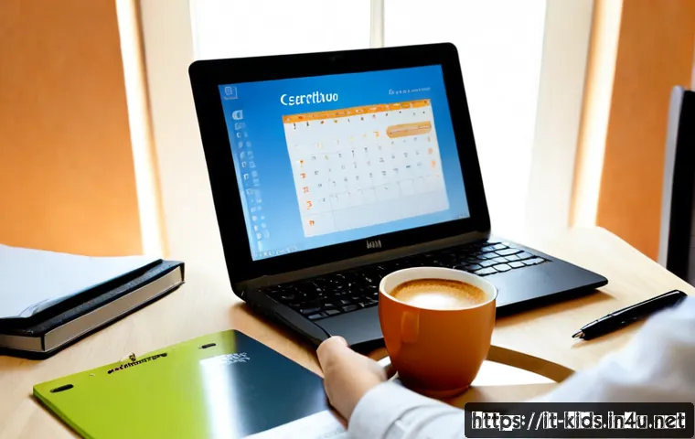 유아교육지도사 자격증 시험 취소 및 변경 절차 - Photorealistic Italian early childhood education certification candidate at a tidy home office, calm...